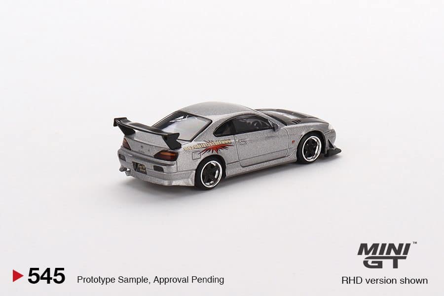 MINI GT No.545 Nissan Silvia Top Secret Silver RHD MGT00545