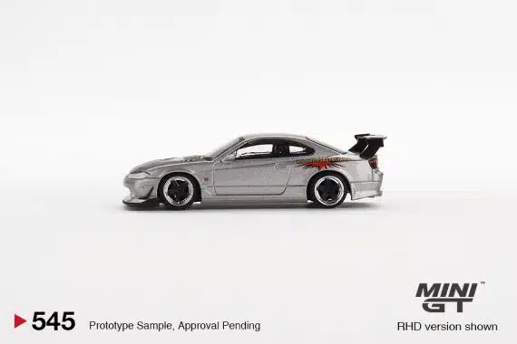 MINI GT No.545 Nissan Silvia Top Secret Silver RHD MGT00545