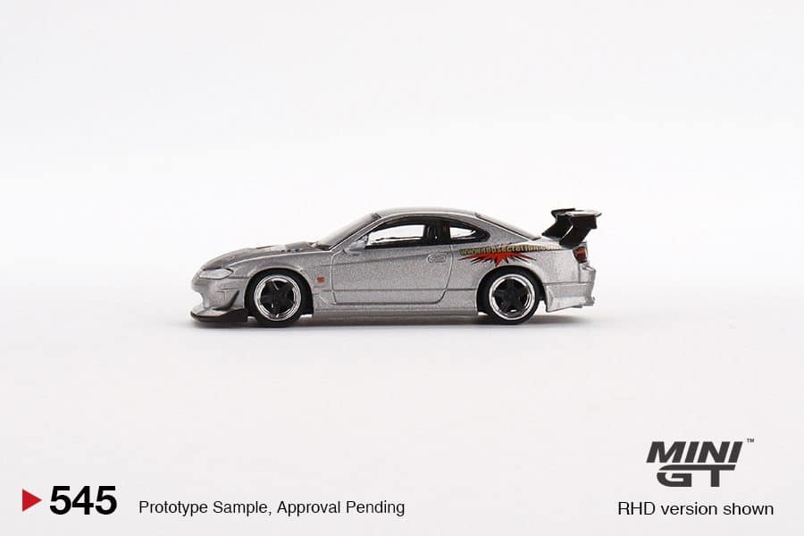 MINI GT No.545 Nissan Silvia Top Secret Silver RHD MGT00545