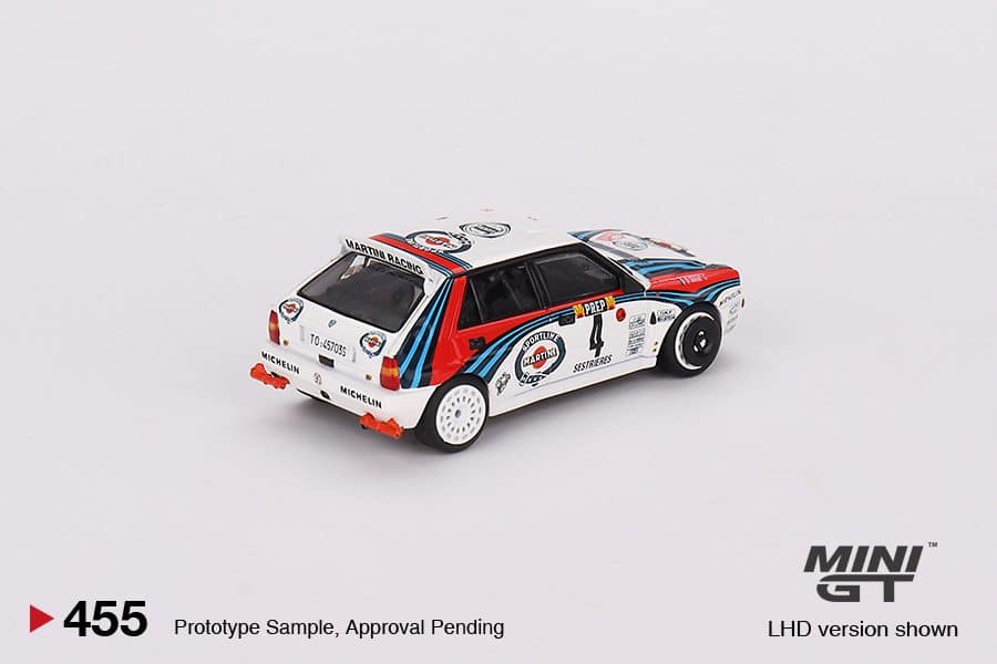 MINI GT No.455 Lancia Delta HF Integrale Evoluzione 1992 Rally MonteCarlo Winner #4 LHD MGT00455