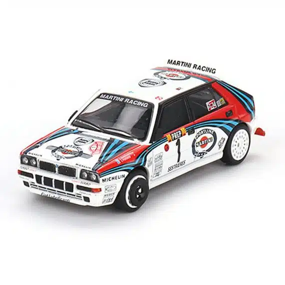 MINI GT Lancia Delta HF Integrale Evoluzione 1992 Rally MonteCarlo Martini Racing 4 sets Cars Set Limited Edition 5000 Set MGTS0002