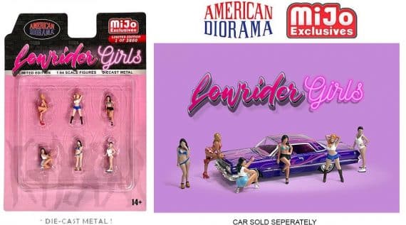 American Diorama 1/64 miJo Exclusives Lowrider Girls Limited Edition AD-76521MJ