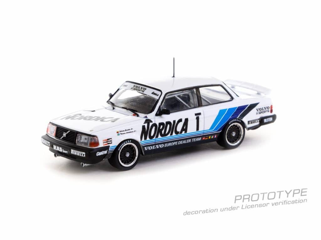 Tarmac Works 1/64 HOBBY64 Volvo 240 Turbo ETCC Zolder 1986 Winner Johnny Cecotto / Thomas Lindström T64-050-86ETC01
