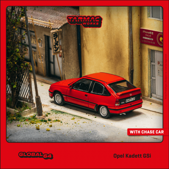 Tarmac Works 1/64 GLOBAL64 Opel Kadett GSi Red T64G-065-RE