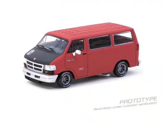 Tarmac Works 1/64 GLOBAL64 Dodge Van Red T64G-TL032-RE