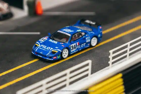 Tarmac Works 1/64 HOBBY64 Ferrari F40 LM 24h of Le Mans 1995 M. Ferté / O. Thévenin / C. Palau T64-075-95LM34