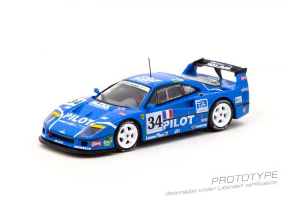 Tarmac Works 1/64 HOBBY64 Ferrari F40 LM 24h of Le Mans 1995 M. Ferté / O. Thévenin / C. Palau T64-075-95LM34