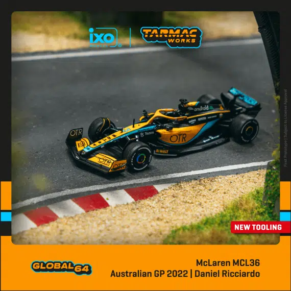 Tarmac Works GLOBAL64 McLaren MCL36 Australian Grand Prix