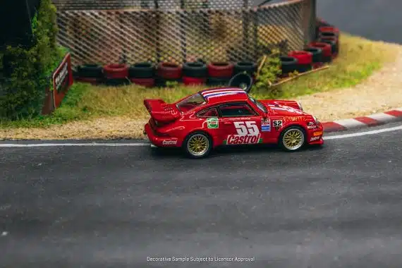 Tarmac Works 1/64 Schuco Porsche 911 RSR 3.8 Red T64S-003-95WG