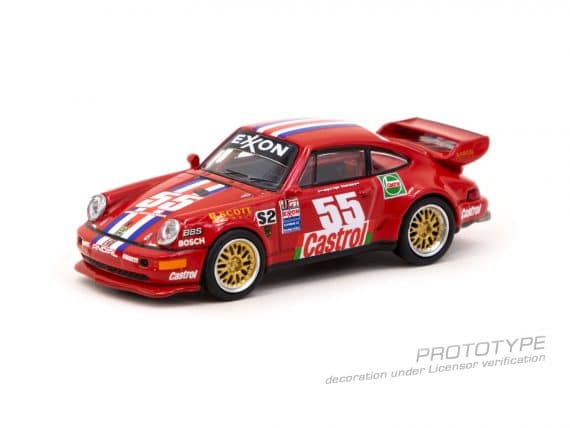 Tarmac Works 1/64 Schuco Porsche 911 RSR 3.8 Red T64S-003-95WG