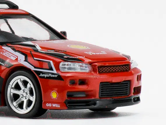 POP RACE 1/64 Shell Valino Stagea R34 Pluto Mok "Driftagea34" PR640038-SHELL