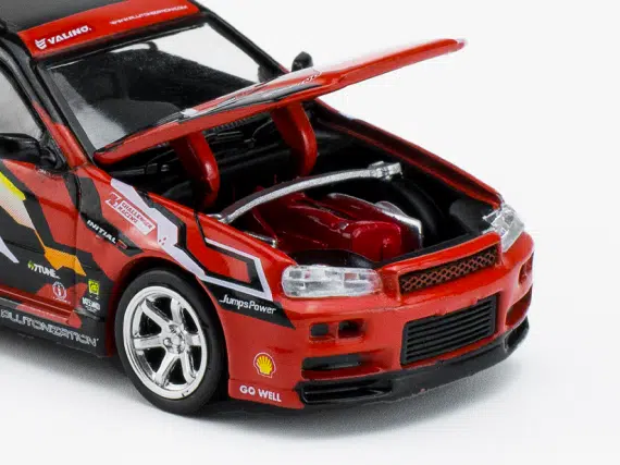 POP RACE 1/64 Shell Valino Stagea R34 Pluto Mok "Driftagea34" PR640038-SHELL