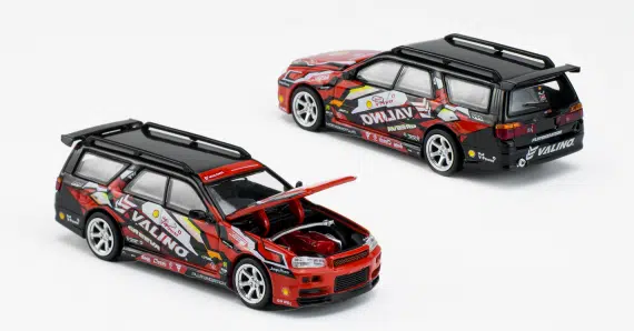 POP RACE 1/64 Shell Valino Stagea R34 Pluto Mok "Driftagea34" PR640038-SHELL