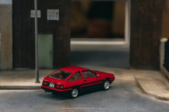 Tarmac Works 1/64 J-Collection Toyota Sprinter Trueno (AE86) Red/Black JC64-001-RD