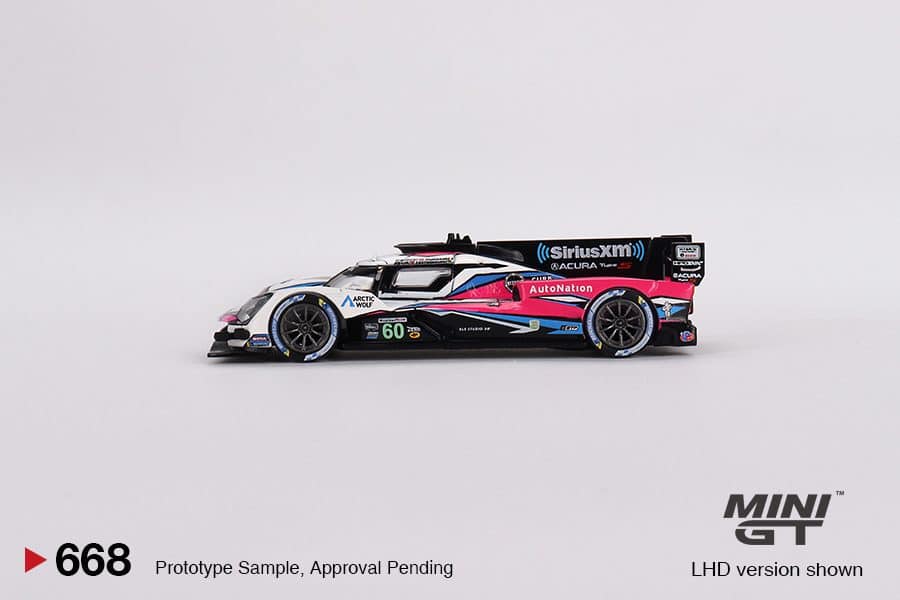 MINI GT No.668 Acura ARX-06 GTP #60  Meyer Shank Racing 2023 IMSA Daytona 24 Hrs  Winner MGT00668