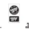 MINI GT Black Logo Sticker Set (8x13.8cm) MGTOM006
