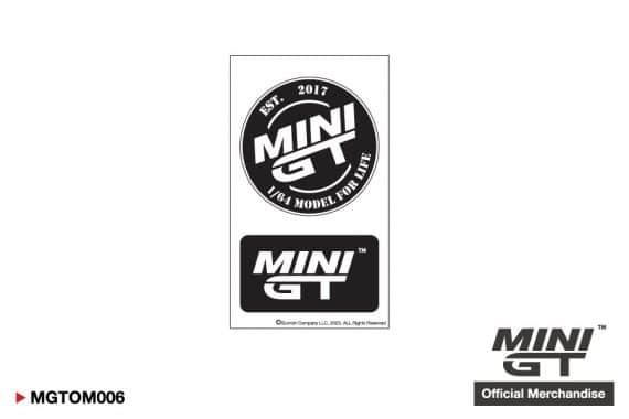 MINI GT Black Logo Sticker Set (8x13.8cm) MGTOM006