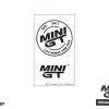 MINI GT White Logo Sticker Set (8x13.8cm) MGTOM007