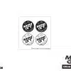 MINI GT Round Logo Mini Sticker Set (9.5x9.5cm) MGTOM008