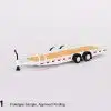 MINI GT Car Hauler Trailer White MGTAC21