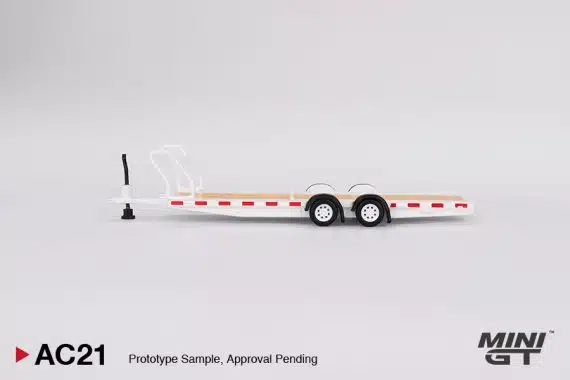 MINI GT Car Hauler Trailer White MGTAC21