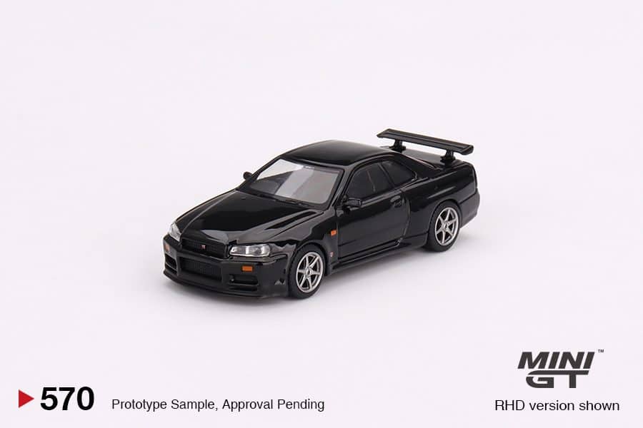 MINI GT No.570 Nissan Skyline GT-R (R34) V-Spec Black Pearl MGT00570-R