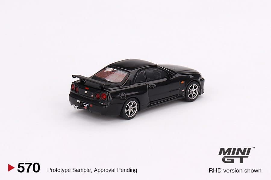 MINI GT No.570 Nissan Skyline GT-R (R34) V-Spec Black Pearl MGT00570-R