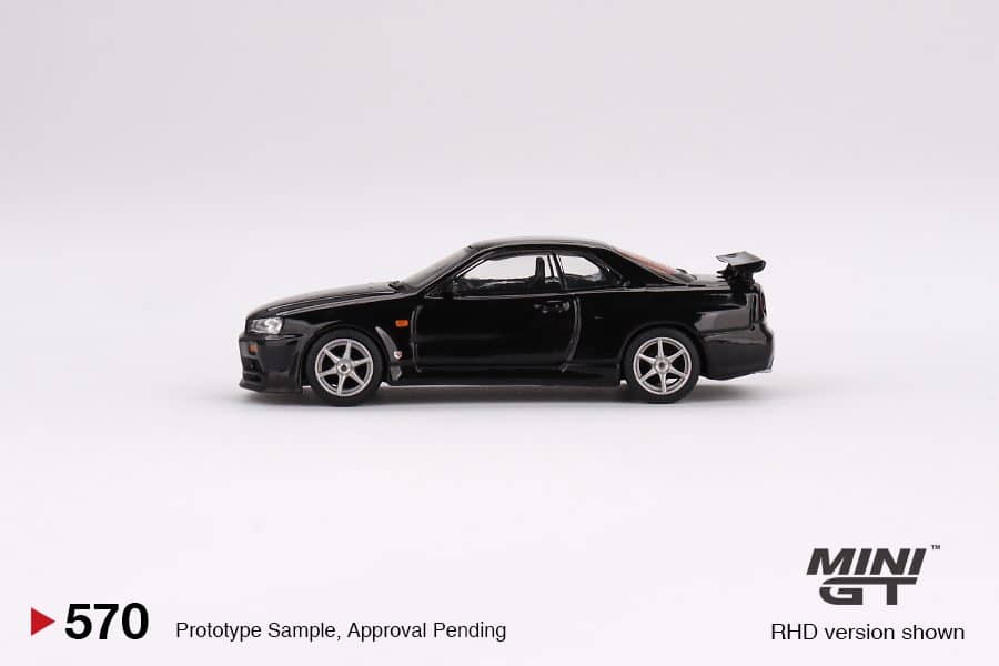 MINI GT No.570 Nissan Skyline GT-R (R34) V-Spec Black Pearl MGT00570-R