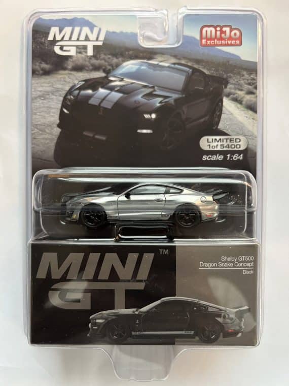 MINI GT No.575 Shelby GT500 Dragon Snake Concept Black Chase Car MGT00575-MJC