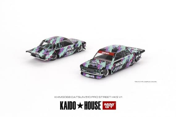 MINI GT KaidoHouse x MINI GT Datsun 510 Pro Street HKS V1 KHMG068