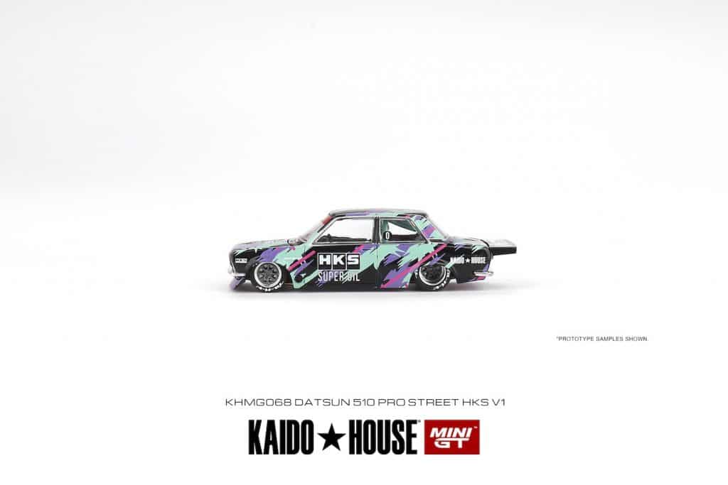 MINI GT KaidoHouse x MINI GT Datsun 510 Pro Street HKS V1 KHMG068