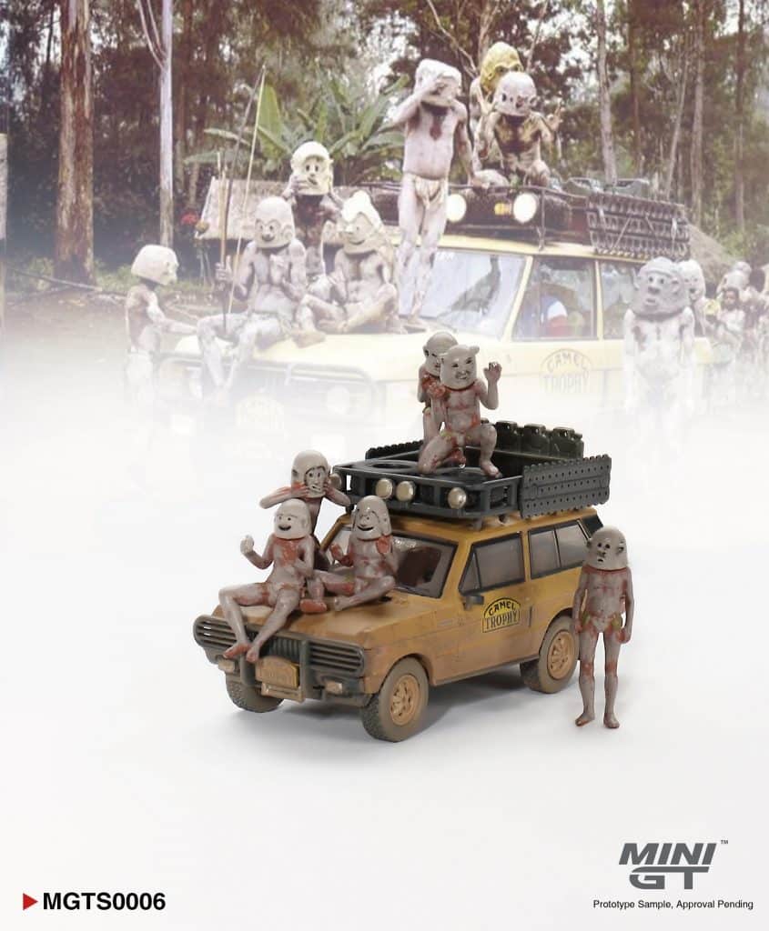 MINI GT Range Rover 1982 Camel Trophy Papua New Guinea Set MGTS0006