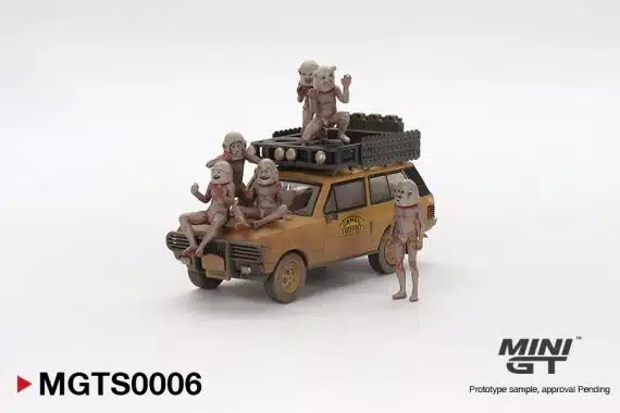 MINI GT Range Rover 1982 Camel Trophy Papua New Guinea Set MGTS0006