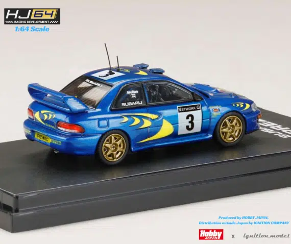 Hobby Japan 1/64 Subaru Impreza WRC 1997 #3 (RAC RALLY) HJR642041E