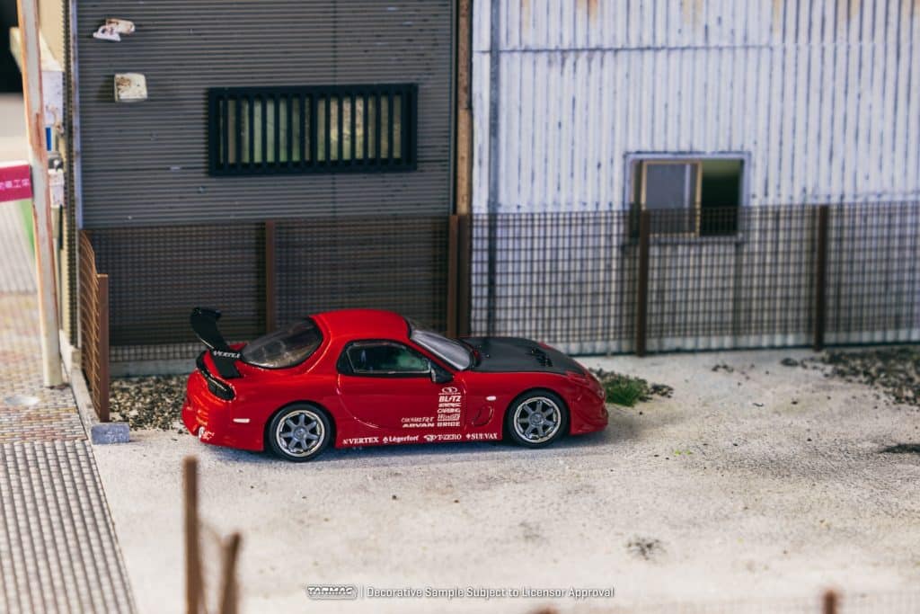 Tarmac Works 1/64 GLOBAL64 VERTEX Mazda RX-7 FD3S Red T64G-022-RE