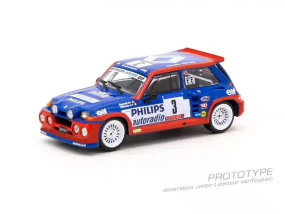 Tarmac Works 1/64 HOBBY64 Renault 5 MAXI Turbo Tour de Corse - Rallye de France 1985 Winner T64-TL061-85TDC03