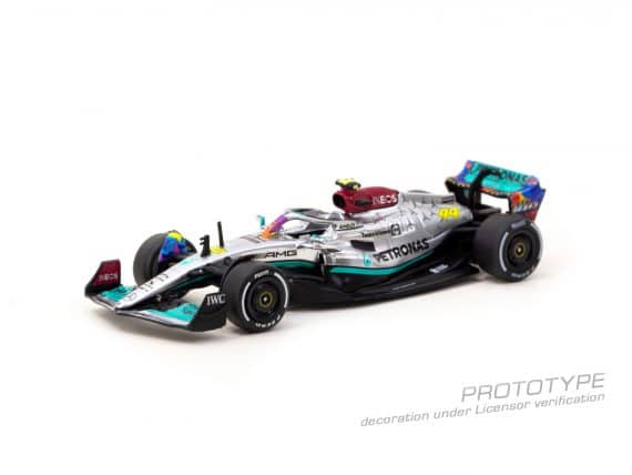 Tarmac Works 1/64 GLOBAL64 Mercedes-AMG F1 W13 E Performance Miami Grand Prix 2022 Lewis Hamilton T64G-F044-LH2