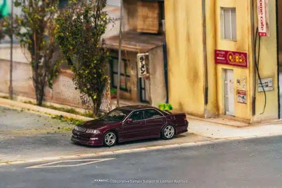 Tarmac Works 1/64 GLOBAL64 VERTEX Toyota Mark II JZX100 Purple Metallic T64G-024-PU