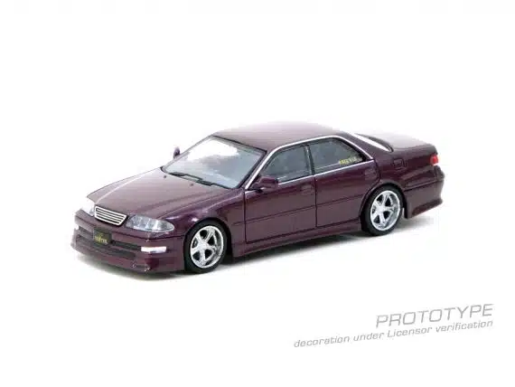 Tarmac Works 1/64 GLOBAL64 VERTEX Toyota Mark II JZX100 Purple Metallic T64G-024-PU