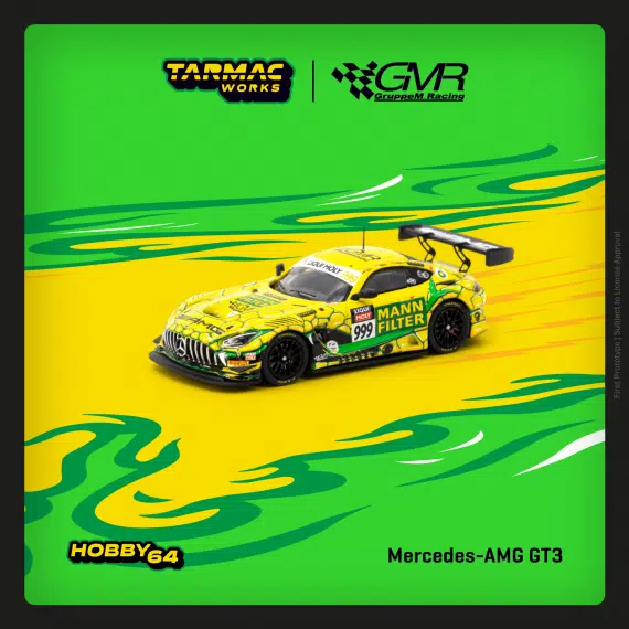 Tarmac Works 1/64 HOBBY64 Mercedes-AMG GT3 Bathurst 12 Hour 2023 GruppeM Racing M. Engel / M. Grenier / R. Marciello T64-062-23BH999