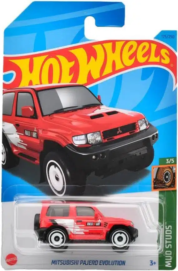 Hot Wheels No.175 Mud Studs MItsubishi Pajero Evolution HNK25