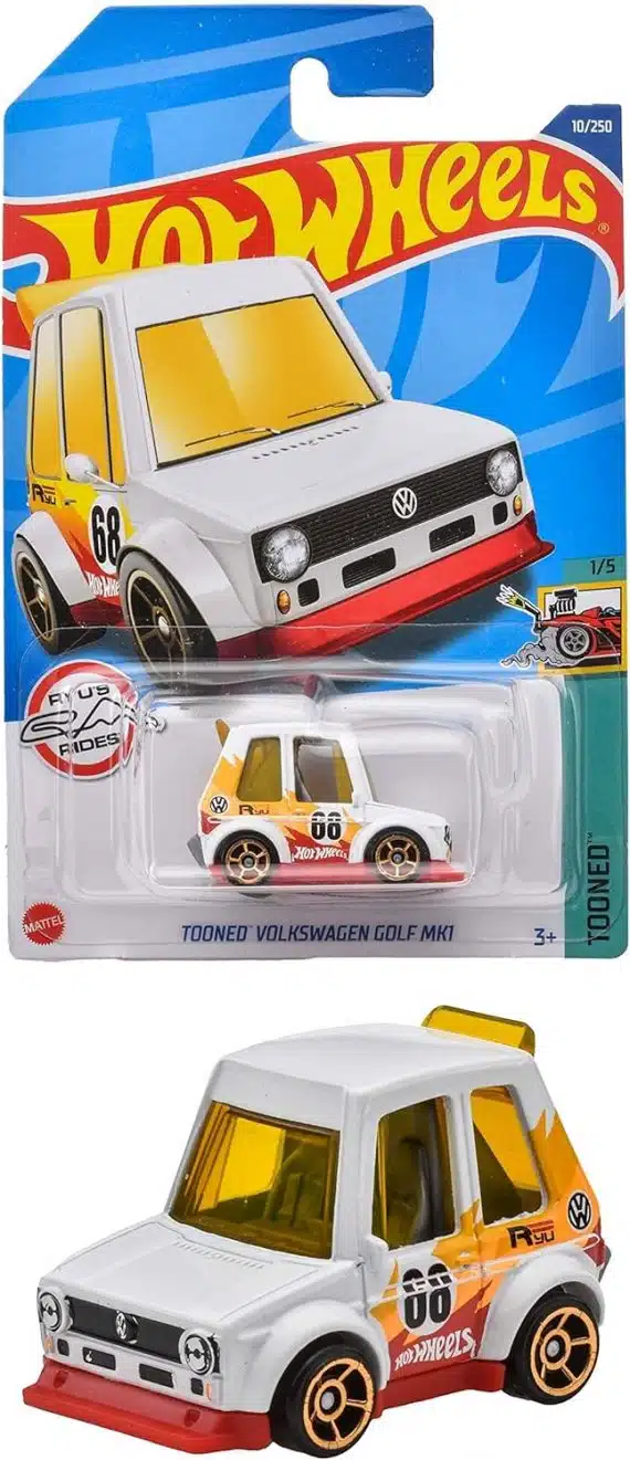 Hot Wheels No.10 Tooned Tooned Volkswagen Golf MK1