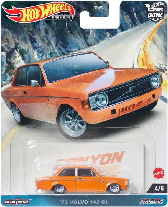 Hot Wheels Premium Car Culture - Canyon Warriors - '73 Volvo 142 GL HKC53