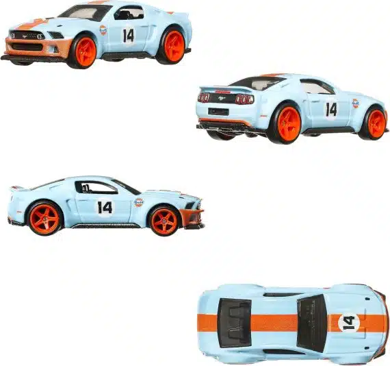 Hot Wheels Premium 2-Pack 1969 Ford Mustang BOSS 302 / 2014 Custom Mustang HKF58