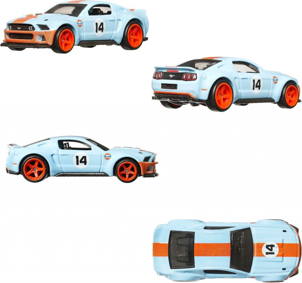 Hot Wheels Premium 2-Pack 1969 Ford Mustang BOSS 302 / 2014 Custom Mustang HKF58