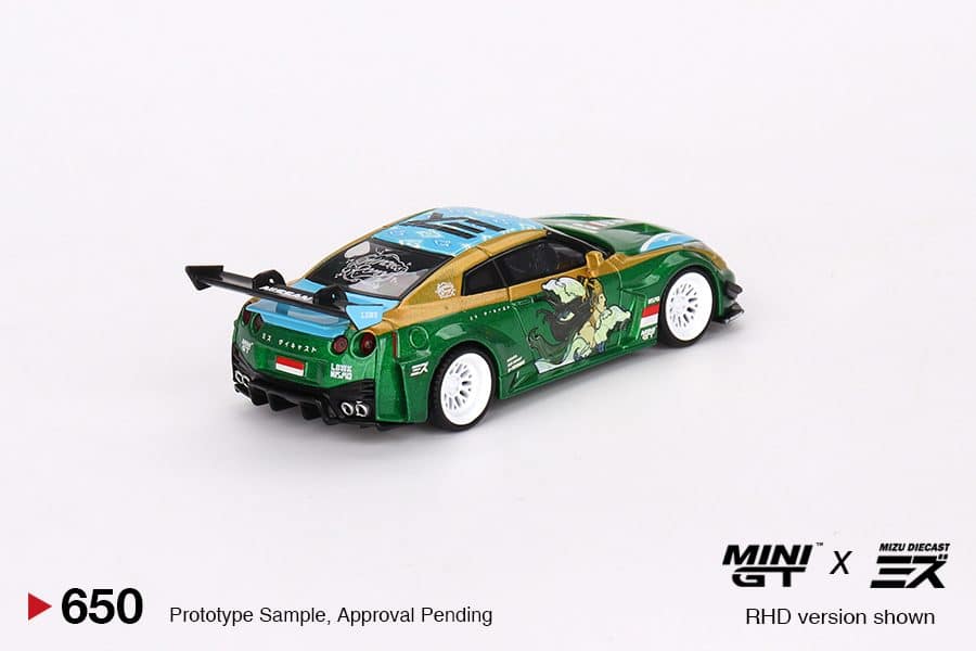 MINI GT No.650 LB-Silhouette WORKS GT NISSAN 35GT-RR Ver.2  “RORO”  MINI GT x MIZU Diecast MGT00650