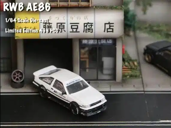 Street Weapon 1/64 RAUH-Welt Begriff Toyota AE86 White
