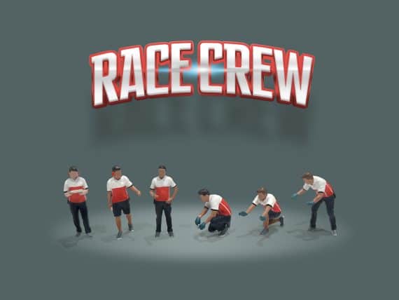 American Diorama 1/64 Figure Set: Race Crew AD-2405