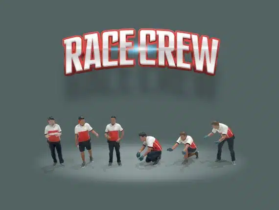 American Diorama 1/64 Figure Set: Race Crew AD-2405