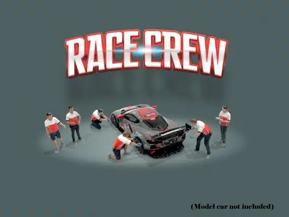 American Diorama 1/64 Figure Set: Race Crew AD-2405
